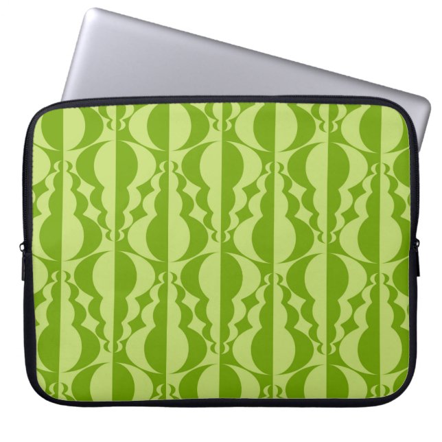 Abstrakte Kontrastmuster. Flat, einfaches Geom Laptopschutzhülle (Vorderseite)
