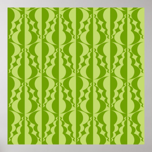Abstrakte Kontrastmuster. Flat, einfaches Geom Poster (Vorne)