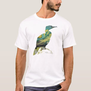 Abstrakte Kormoran-Silhouette T-Shirt