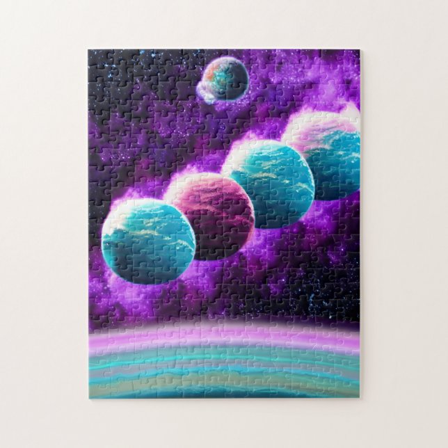 Abstrakte kosmische Dynamik Lila Universum (Vertikal)