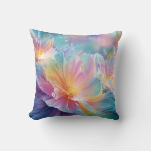 Abstrakte kosmische Floralexplosion in Pastell Kissen