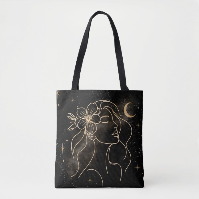 Abstrakte kosmische Mystikerin Tasche (Vorderseite)