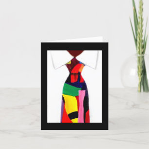 "Abstrakte Krawatte" Karte von Alicia L. McDaniel