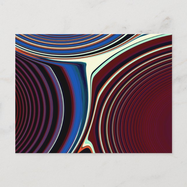 Abstrakte Kreation Postkarte (Vorderseite)