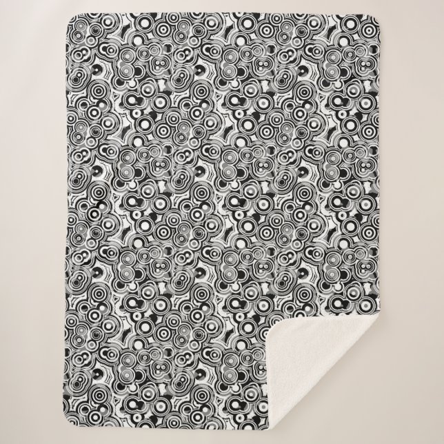 abstrakte Kreisdecke Sherpadecke (Vorderseite)