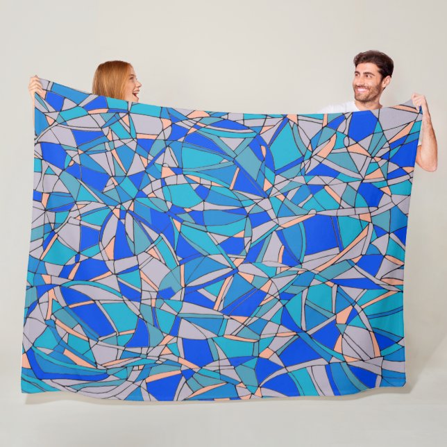 Abstrakte Kreise Fleecedecke (Beispiel)