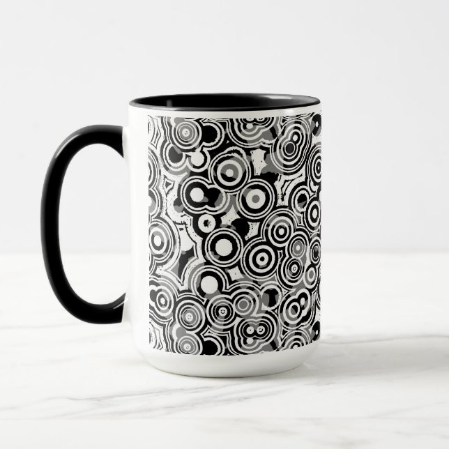 abstrakte Kreise Kaffeetasse (Links)
