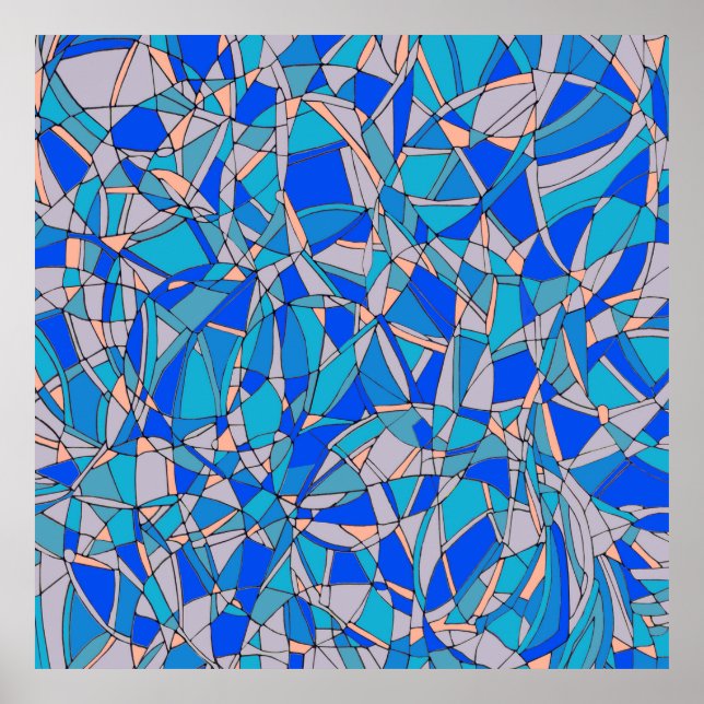 Abstrakte Kreise Poster (Vorne)