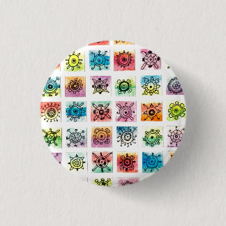 Abstrakte Kreisformen Designs Illustration Button