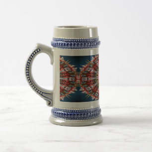 Abstrakte Kreismuster Bierglas