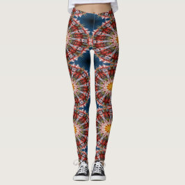Abstrakte Kreismuster Leggings
