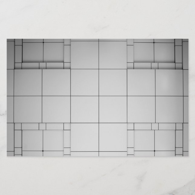 Abstrakte Kuben Briefpapier (Vorderseite)