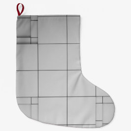 Abstrakte Kuben Großer Weihnachtsstrumpf