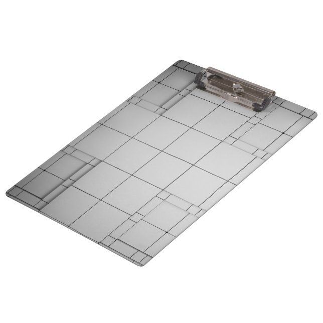 Abstrakte Kuben Klemmbrett (Schrägansicht)