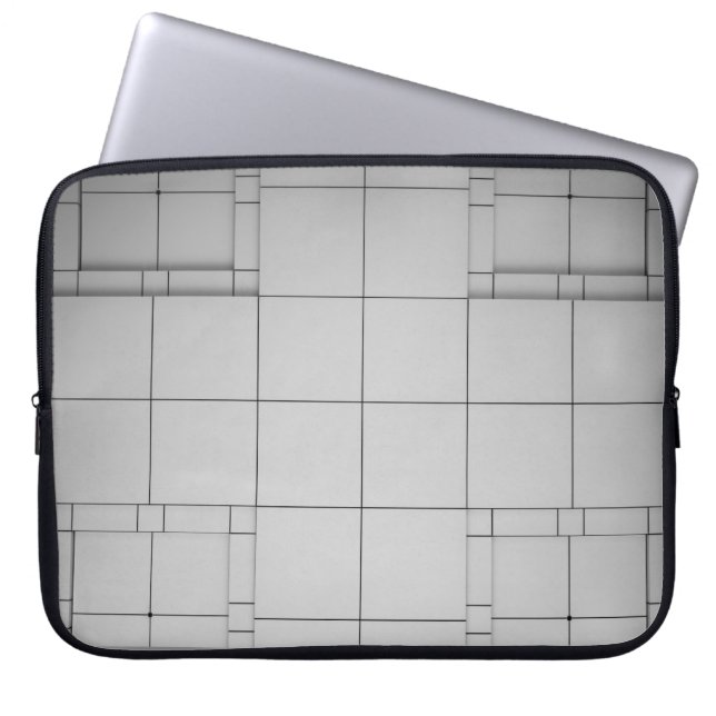 Abstrakte Kuben Laptopschutzhülle (Vorderseite)