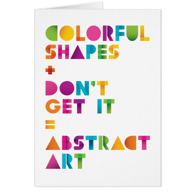 Abstrakte Kunst (Vorne)