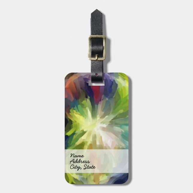 Abstrakte Kunst | Abstrakte Malerei 9 Gepäckanhänger (Vorderseite vertikal)