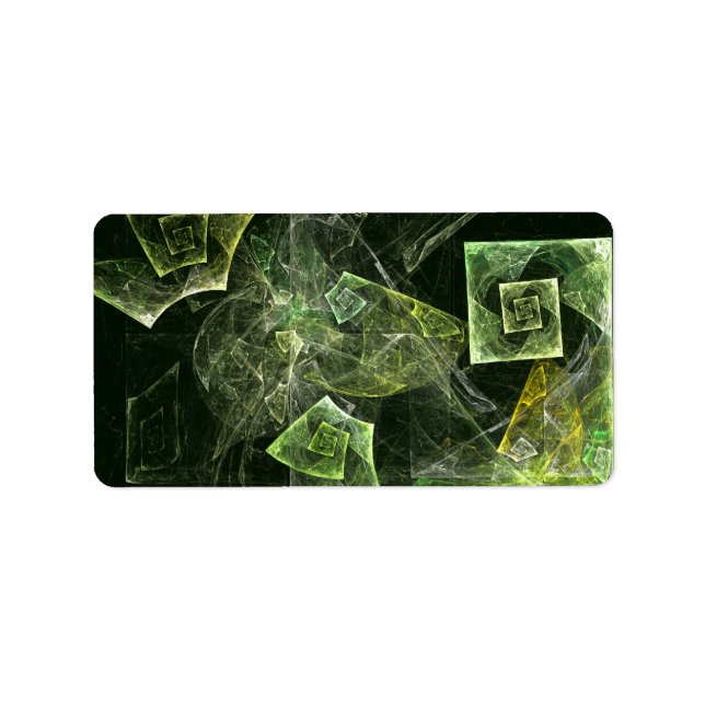 Abstrakte Kunst Adressaufkleber (Vorne)