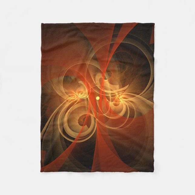 Abstrakte Kunst am Morgen Fleecedecke (Vorderseite)
