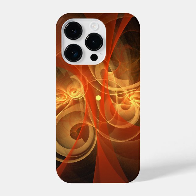 Abstrakte Kunst am Morgen iPhone 14 Pro Hülle (Rückseite)