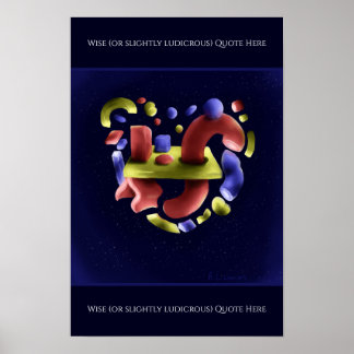 Abstrakte Kunst auf Druck, wertvolles Poster-Papie Poster