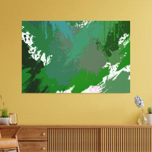 Abstrakte Kunst aus Grönland von ZMJ Leinwanddruck