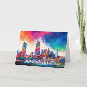 Abstrakte Kunst aus Nashville Karte