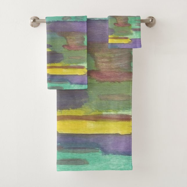 Abstrakte Kunst Badhandtuch Set (Insitu)