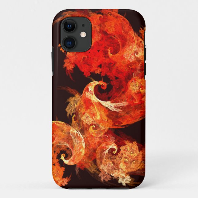 Abstrakte Kunst beim Tanzen von Feuervögeln Case-Mate iPhone Hülle (Rückseite)