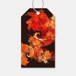 Abstrakte Kunst beim Tanzen von Feuervögeln Geschenkanhänger