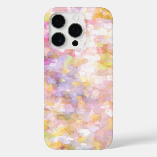 Abstrakte Kunst Blassgelbe Pastete iPhone 16 Pro Hülle (Rückseite)