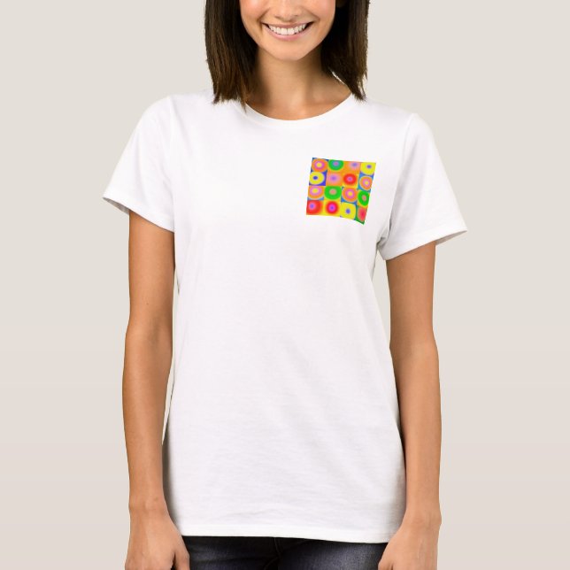 Abstrakte Kunst - buntes Glück T-Shirt (Vorderseite)