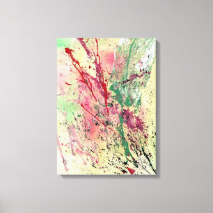 Abstrakte Kunst - Champagne Leinwanddruck