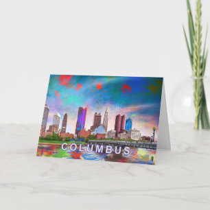 Abstrakte Kunst Columbus  Karte