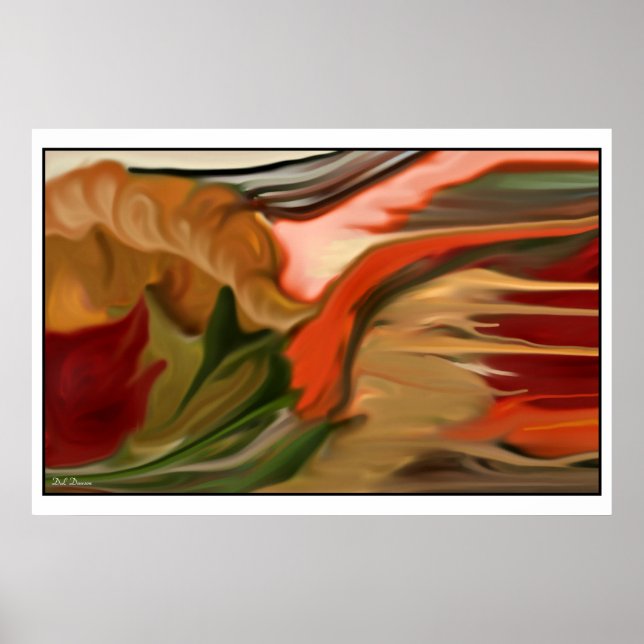 Abstrakte Kunst Cornucopia Poster (Vorne)