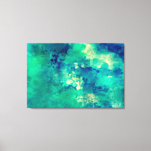 Abstrakte Kunst "Deep Ocean" Leinwanddruck