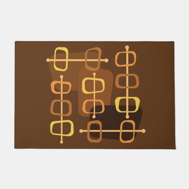 abstrakte Kunst der 50er Jahre Fußmatte (Vorderseite)