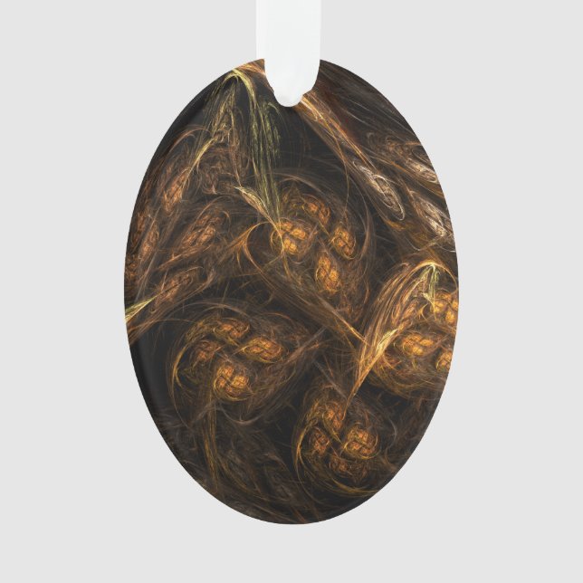 Abstrakte Kunst der Mutter Erde Akryloval Ornament (Vorderseite)