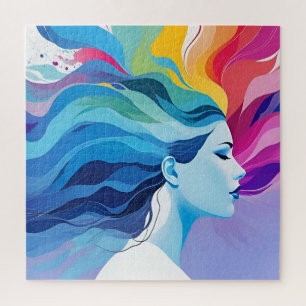 Abstrakte Kunst der psychischen Gesundheit