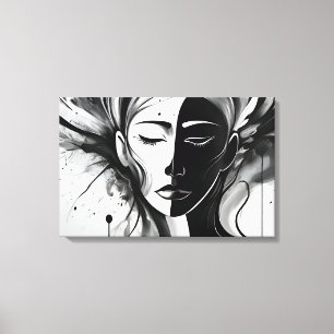 Abstrakte Kunst der psychischen Gesundheit Leinwanddruck