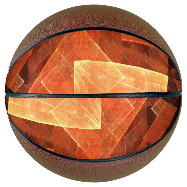 Abstrakte Kunst des Fensterlichts Basketball (Vorderseite)