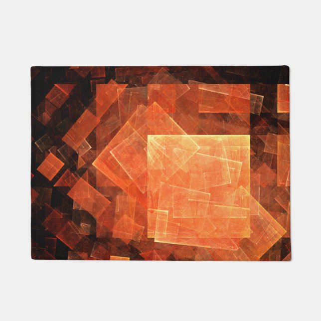 Abstrakte Kunst des Fensterlichts Fußmatte (Vorderseite)