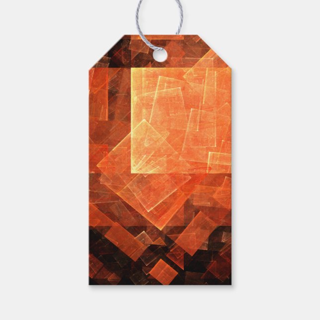 Abstrakte Kunst des Fensterlichts Geschenkanhänger (Vorderseite)