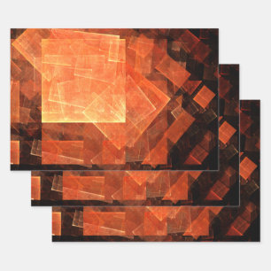 Abstrakte Kunst des Fensterlichts Geschenkpapier Set