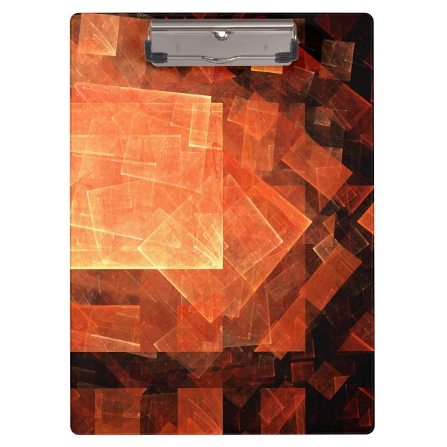 Abstrakte Kunst des Fensterlichts Klemmbrett (Vorderseite)