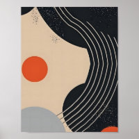 Abstrakte Kunst des Kreises und der Kurve