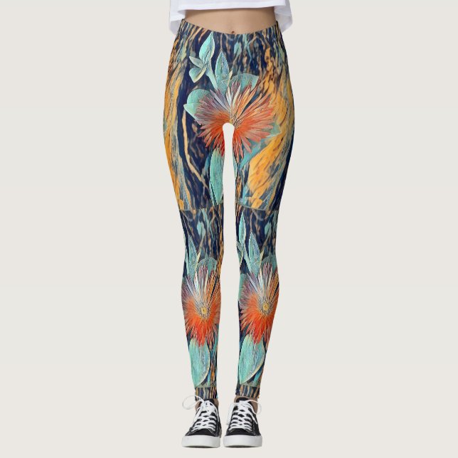Abstrakte Kunst, Dichtung und Musik Leggings (Vorderseite)