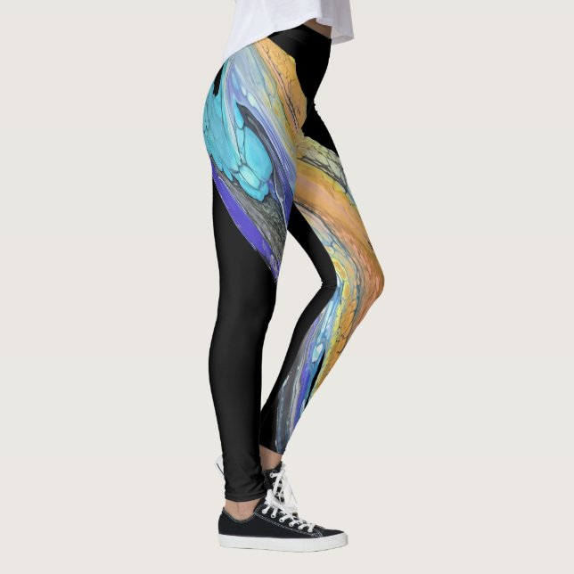 abstrakte Kunst, die auf Ihre Leggings übertragen  (Rechts)