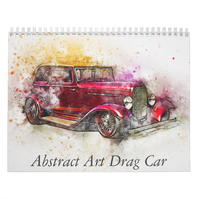 Abstrakte Kunst Drag-Auto Kalender (Titelbild)