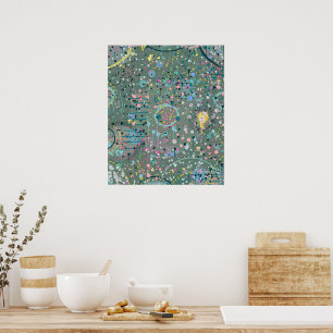 Abstrakte Kunst: Durch die Wiese Poster